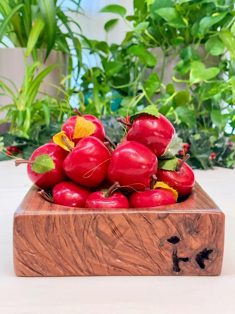 Vintage Red Apple Holiday Craft Ornaments - Lot of 16
